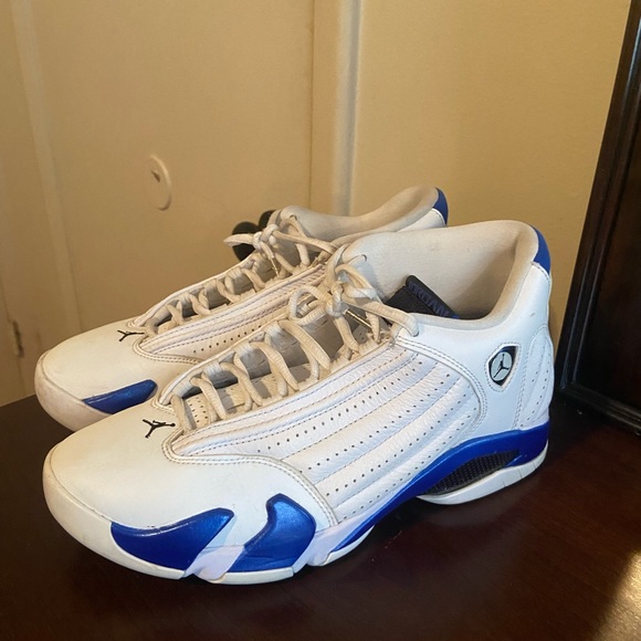 Air Jordan 14 retro (white hyper royal) - Picture 4 of 4